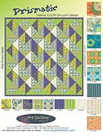 Prismatic Quilt Pattern by Pat Bravo
